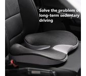 Cojín ortopédico antideslizante de espuma viscoelástica para próstata, para aliviar el dolor de ciática y espalda, cómodo para silla de coche. 45x35x5cm