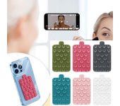 Soporte para teléfono con ventosa de doble cara, duradero, almohadilla fija para teléfono móvil Black