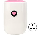 Mini deshumidificador eléctrico Máquina deshumidificadora de sótanos Equipo para el hogar 100?Enchufe británico de 240 V rosa color rosa