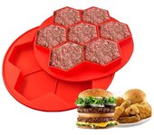 Molde de silicona antiadherente para hacer hamburguesas, 1/2 pieza, para congelador, para salchichas 1pc