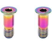 RISK 2 piezas M5x14,2 mm pernos de desviador trasero de bicicleta tornillo de rodillo guía de cambio de bicicleta tornillos de bicicleta para
