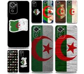 Funda transparente con bandera de Argelia para Xiaomi Redmi Note 13, 12, 5G, 9S, 9, 8, 10, 11 Pro Plus, 4G, 9T, 13C, 12C, 10C, 9C, 9A y 7 Redmi Note 9