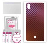 apgo skin sticker film foil vinyl for the BACK compatible with LG K20 (2019), scratch-resistant, easy to install - Carbon Chameleon CAKA5