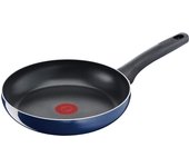 Sartén Tefal 24cm Compatible con Fuego de Gas Blue Intense Frying Blue D52104  Royal Pan  Antiadherente azul