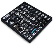 62 Uds. Juego de prensatelas para máquina de coser doméstica profesional, piezas de repuesto para dobladillo, accesorios para
