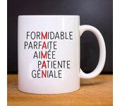 Mug SCRABBLE MAMAN TU blanco