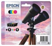 EPSON Multipack 502 - Prismáticos - Negro, Cian, Magenta, Amarillo (C13T02V64020)