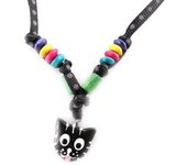 Les Trésors De Lily [J8205] - Collar de diseño 'Cats' negro negro