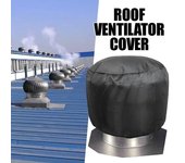 Cubierta protectora para orificios de ventilación de turbinas de techo, a prueba de agua y rayos ultravioleta, cubierta protectora para respiraderos de techo, cubierta protectora para turbinas de techo de casas, Oxford negro