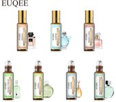 5 Piezas EUQEE Aceite de Perfume con Rodillo para Humidificador Fragancia D-Jadore Angle Fresia Aceite Esencial Floral de Coco y Vainilla para Difusor Perfume DIY 5pcs-Coffee