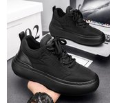 Zapatillas deportivas grandes impermeables y cálidas para hombre, con suela gruesa y realce, además de terciopelo, para otoño/invierno. 41