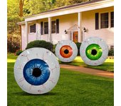 Decoraciones inflables de Halloween con globos oculares inyectados en sangre para interiores, exteriores y jardines verde