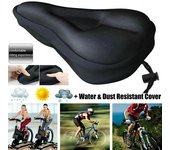 Asiento de bicicleta, asiento de bicicleta transpirable, asiento suave y grueso para bicicleta de montaña, cojín para asiento de bicicleta, funda de cojín para ciclismo One Size