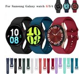 Correa de reloj de 20mm para Samsung Galaxy Watch 5/4 44mm 40mm pulsera de silicona Galaxy Watch 6 classic 5 pro 46mm 45mm 47mm 43mm Watch 4 40mm 44mm