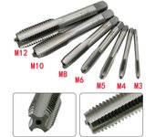Herramientas manuales Brocas de grifo Reemplazo de alta precisión M3-M12
