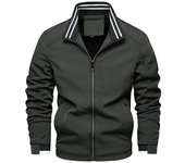 Chaqueta casual de invierno multicolor para hombre XXXXL negro