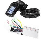 Kit de controlador sin escobillas para bicicleta eléctrica, scooter, pantalla LCD, resistente al agua, 36 V, 350 W