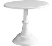 Soporte de metal para tartas, estilo europeo, antideslizante, redondo, para bodas, fiestas y aniversarios M White