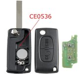 Llave remota para Peugeot 308 3008 5008 Partner Expert chip en blanco ID46 433 mhz FSK