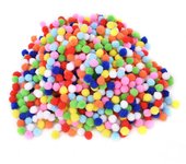 1000 pompones suaves y esponjosos de colores variados, bolas de peluche para niños, juguetes educativos, manualidades DIY