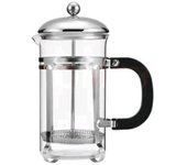 Cafetera de vidrio de 600 ml con filtro de acero inoxidable transparente resistente al calor para hacer café de forma rápida