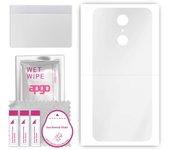 apgo Ultra Clear Protective Skin Sticker for the back compatible with Cubot Nova, Wrap Film, Hydrogel Film, Flexible, Soft TPU with positioning layer