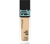 Maybelline Base de maquillaje líquida Fit me r 215 Maquillaje para la piel Después de acondicionar la piel con loción y primer, aplique una cantidad adecuada de base