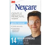 Nexcare, parches oculares de eliminación suave, 14 parches oculares regulares