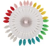 MagiDeal SunniMix Bufanda Multicolora de 30pcs Hijab Fija Corchete Botones Costura Sastre Heart