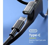 Adaptador de cargador de auriculares, prevención de cortocircuitos, convertidor de cargador magnético portátil ligero para Shokz AS800/S803/S810 azul