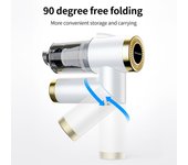 Aspirador de coche, aspirador inalámbrico de mano para coche, aspirador portátil plegable de 90°, 9000PA verde