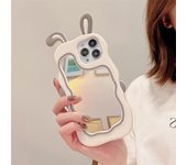 Corea 3d Lindo conejo oreja maquillaje espejo de silicona para Iphone 14 13 11 12 Pro Max Xs Xr X 7 8 14 Plus Cartoon Shockproof Cover For iPhone XS Max