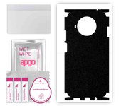 apgo Protective Skin Sticker for the back+sides compatible with Xiaomi Mi 10T Lite 5G, Full Wrap Film, Foil, Vinyl - Pattern Matte Black