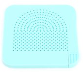 Herramienta de filigrana de papel para manualidades DIY, rollo de cuadrícula, guía para filigrana con almacenamiento de alfileres (azul)