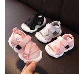 TWINFLAMES Zapatos para bebés y niños Sandalias para niños Verano Nuevos hombres y mujeres Bebé Baotou Sandalias de playa Sandalias deportivas 15 color rosa