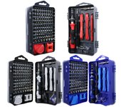 115 Unids/set Un Reloj Máquina de Desmontaje de Teléfono Móvil En Forma de Cruz Mantenimiento de Acero de Cromo Vanadio 119 Juego de Destornillador Combinado azul