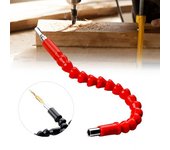 Extensión de broca con eje de destornillador, soporte de broca resistente a la corrosión, conexión de taladro hexagonal para montaje de muebles, 295mm rojo