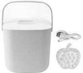 Mini lavavajillas portátil de encimera de 18 W, 8,5 V, 2 A, 2000 mAh, para vajilla de frutas y verduras. color rosa