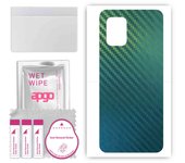 apgo Protective Skin Sticker for the back compatible with Xiaomi Mi 10 Youth 5G, Wrap Film, Foil, Vinyl - Pattern Carbon Chameleon CAKA1