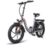 Bicicleta eléctrica plegable Fafrees F20 de 250 W, neumáticos anchos de 20 , batería de 36 V y 16 Ah 36V 250W 16Ah gris
