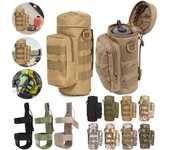 Bolsa táctica Molle para portabotellas de agua, bolsa militar para portabotellas, bolsa para hervidor, suministros para exteriores, senderismo, pesca y acampada CHINA
