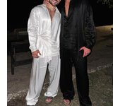 Camisa de hombre de satén estilo holgado con cuello vuelto, diseño irregular, cierre cruzado, largo medio, para fiesta, discoteca, musculosa, para rendimiento. S blanco