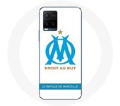 Coque pour Vivo Y21s 2021 / Y21 2021 Olympique de Marseille Logo Fond Blanc