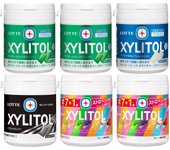 Surtido de chicles Lotte Xylitol Bottle, 4, 6 piezas en total [Oficial 2024] Juego, tipos,