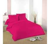 Funda nórdica fucsia 240 x 220 cm / 100% Algodón / 57 Hilos/cm² para cama de matrimonio