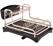 Estante para secar platos, estante de almacenamiento antioxidante, estante para platos desmontable, organizador de cubiertos de cocina multifunción