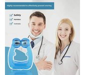 Blue Silicone Magnetic Anti-Snoring Device for Adults - Universal Solution for Men and Women