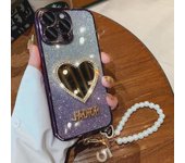 Funda con espejo de maquillaje Love Makeup Mirror para iPhone 12-14, lente con purpurina, compatible con el 15 Pro Max Apple 11PROMAX