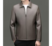 Chaquetas de cuero genuino para hombres Ropa nueva para papá de otoño e invierno para hombres Chaquetas de cuero para hombres de mediana edad 170