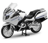 Motocicleta todoterreno R1250 a escala 1/12, motocicleta de carreras de aleación de metal, modelo de juguete fundido a presión, regalo 1/12-Size:17.8*8*11.4cm blanco